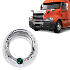 G-PLUS Gauge Cover for Freightliner Century Green Jewel Visor Side View