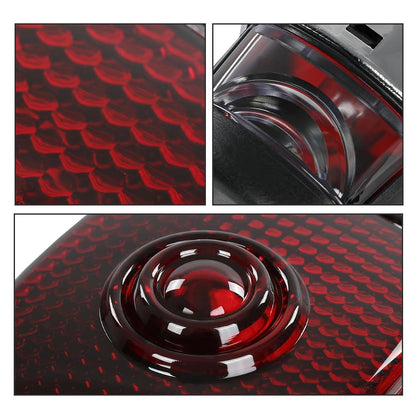 G-PLUS Tail Lights Assembly Compatible with Chevy First Series Pickup Truck 1940-1953 Left & Right Side Tail Lamps Luces Traseras, Red Lens