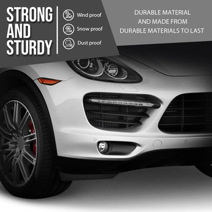 G-PLUS Fog Light Trim Driving Lamp Front Passenger Right Side Hand Compatible with Porsche Cayenne Turbo 2011 2012 2013 2014, Fit Porsche Cayenne Turbo S 2013-2014 95850509400, PO1039105 Black