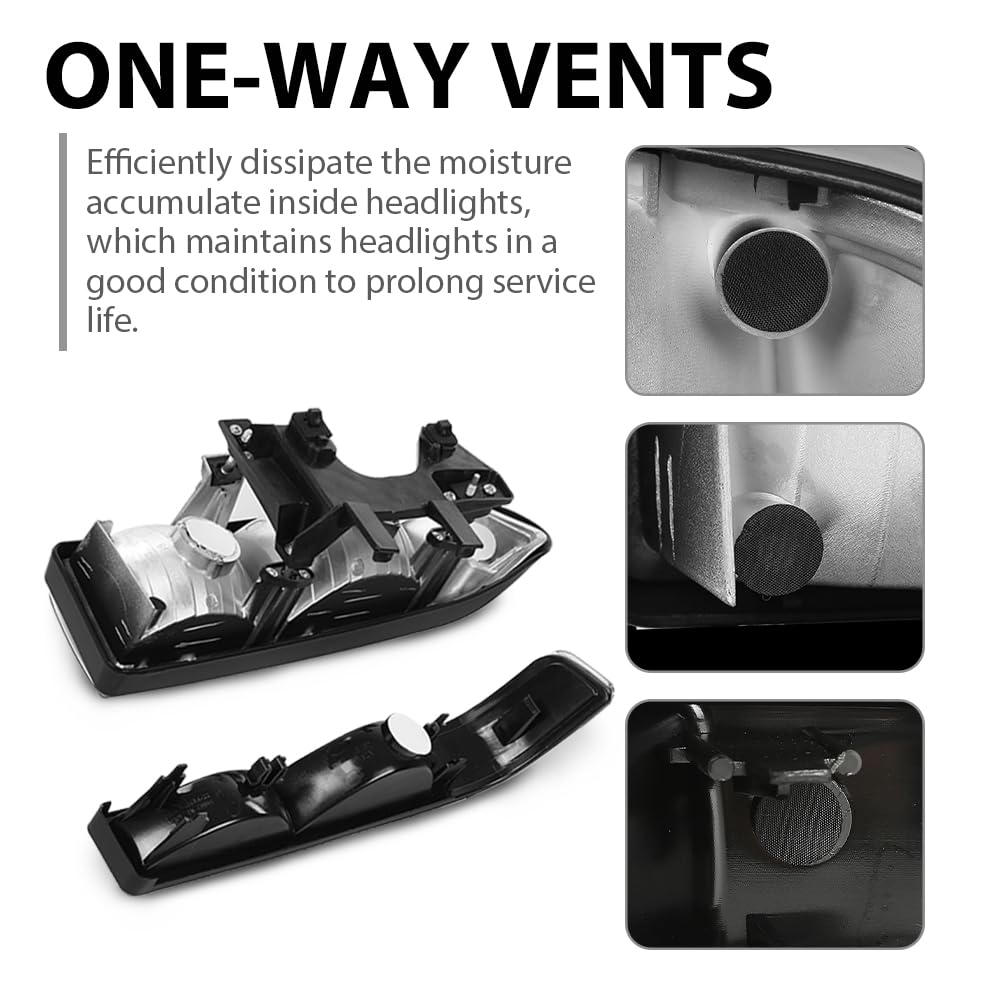 G-PLUS Headlights Compatible with Chevy Blazer 1998-2005 / Fits Chevy S10 Pickup 1998-2004 GM2521162