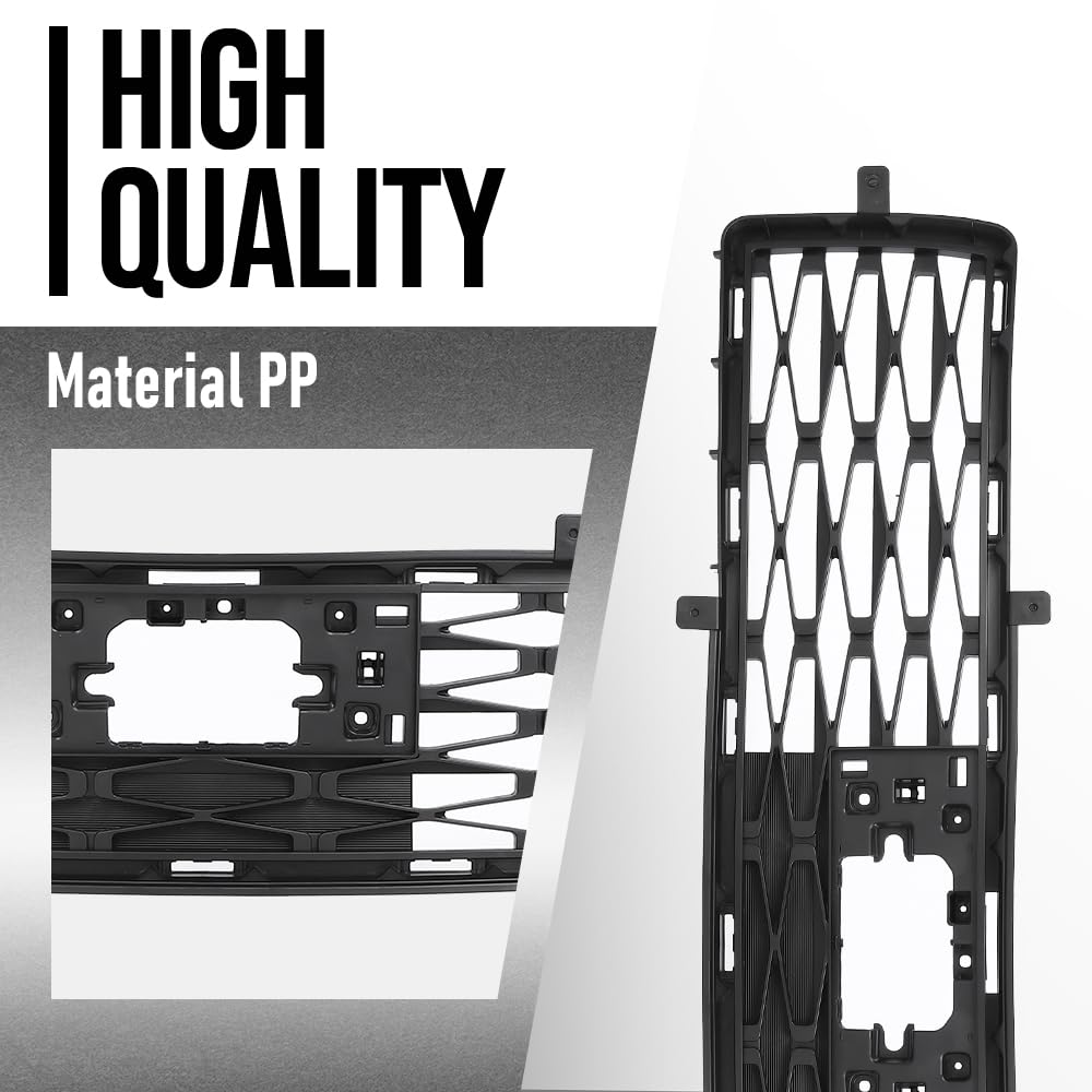 G-PLUS Front Bumper Lower Bottom Grille Grill Compatible with Toyota 4Runner (submodel: SR5 Premium, SR5 Sport, T Off, T Pro, T Sport) 2021 2022 2023 5311235090, 53112-35090 Black