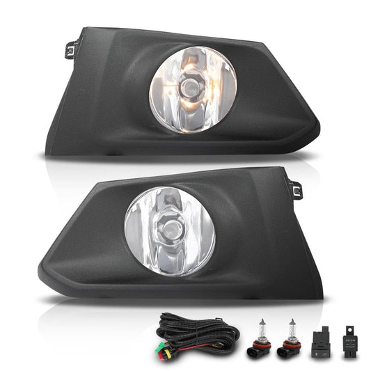 G-PLUS Fog Lights Lamps with Bezels & Wiring Harness Set Left & Right Side Compatible with Nissan Altima 2019-2022 2615589929