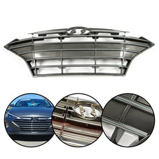 G-PLUS Front Upper Bumper Grille Compatible with Hyundai Elantra 2019-2020 Chrome