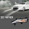 G-PLUS Left Driver Side Bumper Turn Signal Lights LED DRL Fog Lamps Compatible with 2019-2022 Chevy Malibu 84575553 84575552 Left Fog Lamp Bumper Turn Signal Light