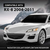 G-PLUS Radiator Coolant Overflow Tank Reservoir w/ Sensor White, Compatible with Mazda RX-8 2004-2011, N3H1-15-351G