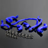 G-PLUS Silicone Radiator Coolant Pipe Hose Kit Clamps Compatible With BMW E30,Silicone Induction Intakepipe Hose Kit,Blue
