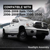 G-PLUS Headlights Assembly w/Bulbs Light Bar Left and Right Side Compatible with Dodge Ram 1500 2006-2008/Fit Dodge Ram 2500 3500 2006-2009 Clear Lens Chrome Housing Clear Reflector