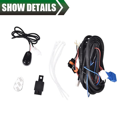 G-PLUS Front Bumper Fog Light Kit Compatible With 2010-2013 Chevy Camaro(NOT Fit For ZL1 Models or RS (RALLY SPORT) Models) GM1038118 GM1039118 Fog Lamps Wiring & Switch Kit (Yellow Lens)