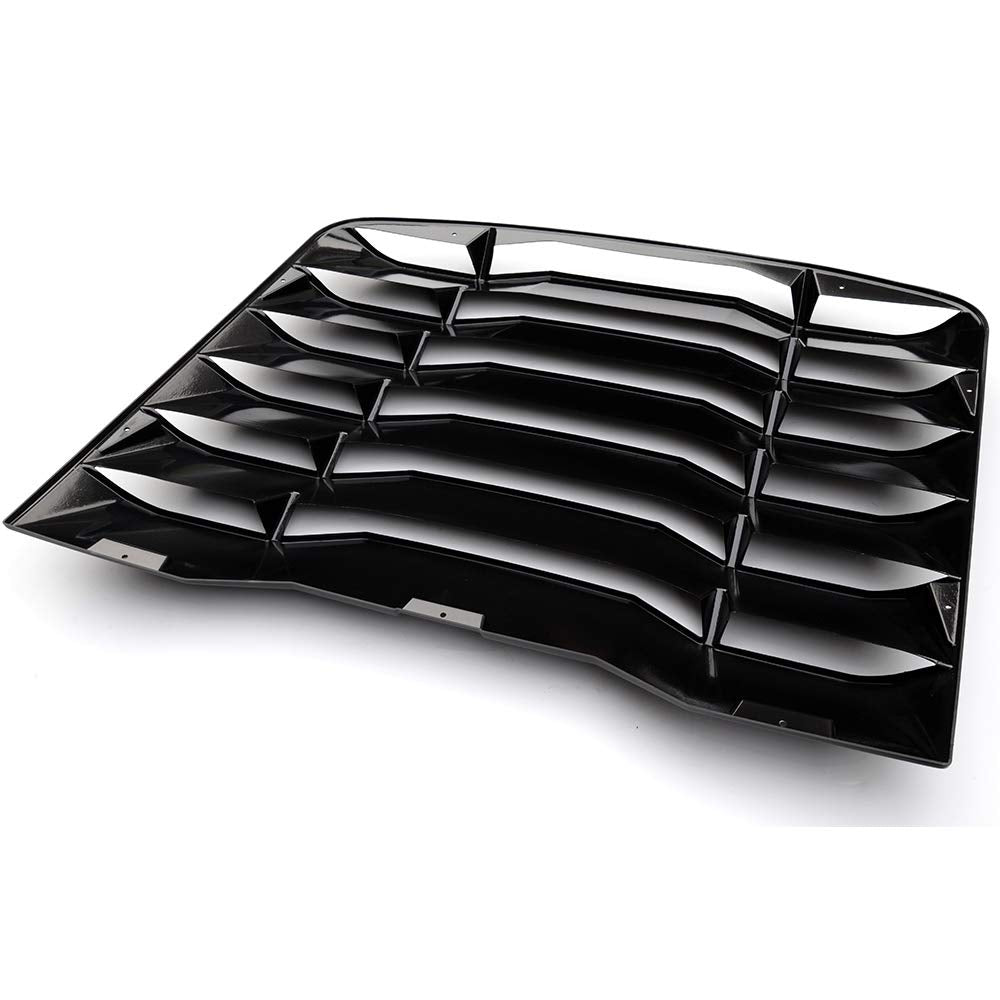G-PLUS ABS Matte Black Rear Window Windshield Slotted Louvers Sun Shade Cover Replacement for Nissan 350Z 3.5L 2003 2004 2005 2006 2007 2008