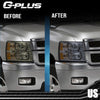 G-PLUS Front Headlight Lens Cover Compatible With 2007-2014 Chevy Silverad