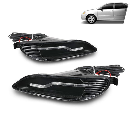 G-PLUS 2Pcs Front Fog LED Light Lamps Assembly Compatible with Camry 2002 2003 2004 neblineros para autos delantero faros antiniebla
