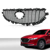 G-PLUS Front Upper Grille Grill Vent Trim Bar Compatible with Mazda CX-5 CX5 2017 2018 2019 2020 2021 ABS Black Mesh