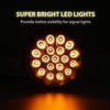 G-PLUS Clear Lens Amber LED Light Marker Turn Signal Light Lamp w/Base universal