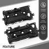 G-PLUS Left and Right Engine Valve Cover w/Gasket Compatible with Nissan Murano 2009-2014/Fit Nissan Quest 2011-2014 V6 3.5L DOHC Petrol