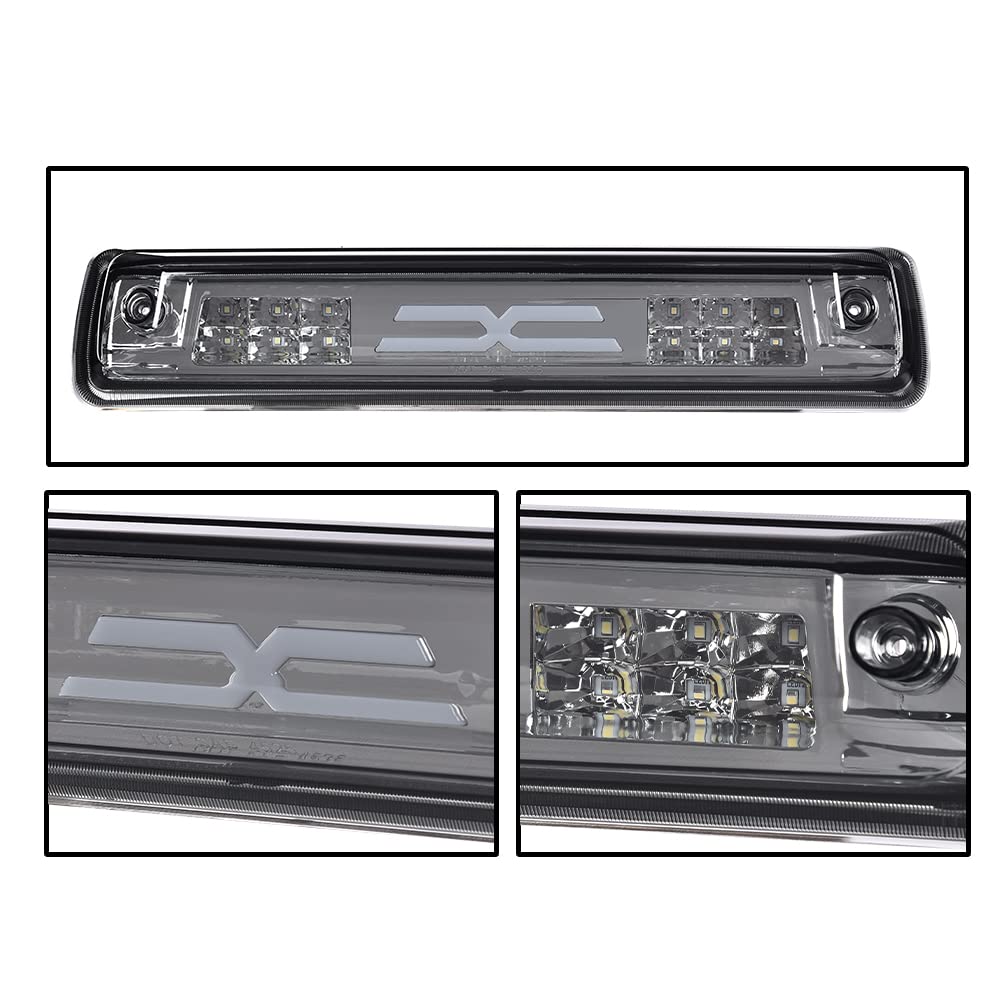 G-PLUS LED 3rd Third X Brake Light Rear Brake Stop Tail Light Compatible with Colorado 2015 2016 2017 2018 /Canyon GM25971002 52019397 High Mount Stop Light Third Tail Light
