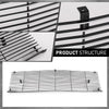 G-PLUS Front Billet Grille Insert Compatible with Chevy Blazer Suburban GMC Jimmy Suburban 1981-1988, Fit Chevy GMC C/K Pickup 1981-1987, Fit for Phantom Style With Stacked Lights