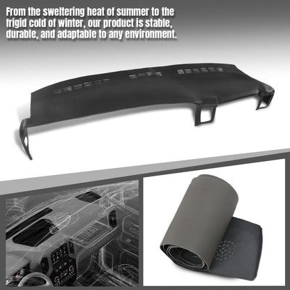 G-PLUS TPE Dash Cover Skin Cap Overlay Compatible with Chevy Avalanche/Suburban/Tahoe 2000-2006 Chevy Silverado/GMC Sierra 1999-2007 GMC Yukon/XL 2000-2006 Black