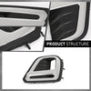 G-PLUS Front Fog Light Cover Bezel Trims, Compatible with Subaru Forester (submodel: Premier, Touring) 2019-2021, LH Driver & RH Passenger Side 2PCS, 57731SJ120, 57731SJ130