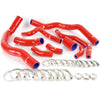G-PLUS Silicone Radiator Coolant Pipe Hose Kit Clamps Compatible With 2001-2006 BMW MINI COOPER S R53,Red