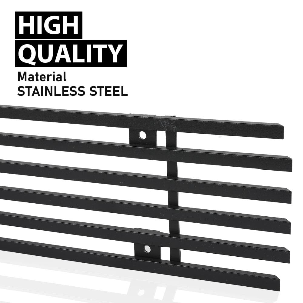 G-PLUS Billet Grille Insert Compatible with Chevy Blazer C/K Pickup Suburban Tahoe 1994-1999 Black