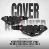 G-PLUS Bumper Cover Retainer Driver & Passenger Side Left & Right Bracket Compatible with LX 2016 2017 2018 2019 2020 2021 2022 525350E070, 525360E060, LX1033117, LX1032117 Black