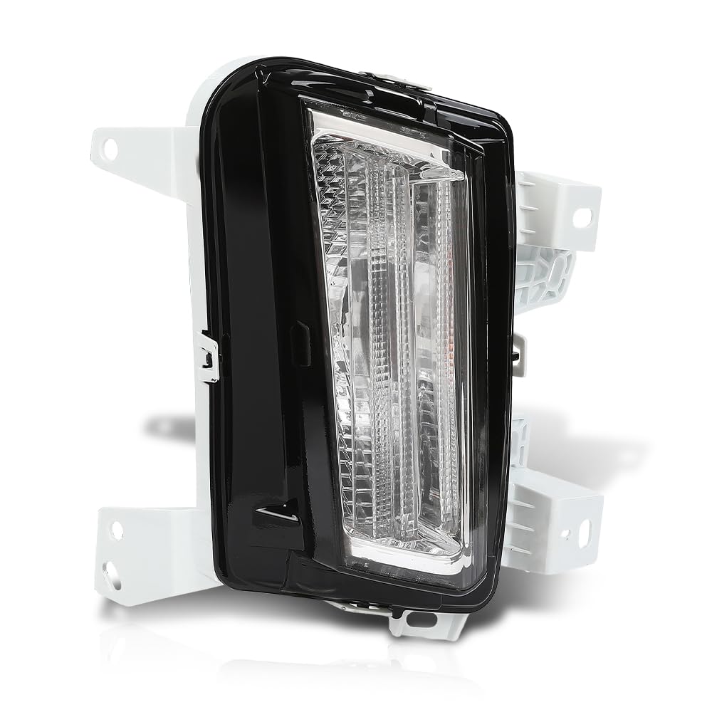G-PLUS Front Turn Signal Light Lamp Passenger Right Side Compatible with Cadillac XT5 (submodel: Base, Luxury, Platinum, Premium Luxury) 2017 2018 2019 84496126, GM2531136 White