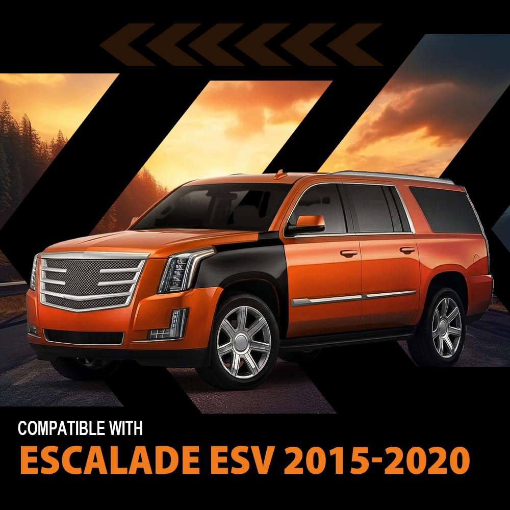 G-PLUS Front Left Driver Side Fender Compatible with Cadillac Escalade/Escalade ESV 2015-2020 84216913, 1240398, 23272198, 22756427 Black