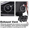 G-PLUS LED DRL Headlights, Fit Chevy Colorado/GMC Canyon 2004-2012,Fit Isuzu i-280 i-350 2006/i-290 i-370 2007-2008 Headlamps, Smoky Lens Chrome Housing Clear Reflector,faros delanteros Assembly