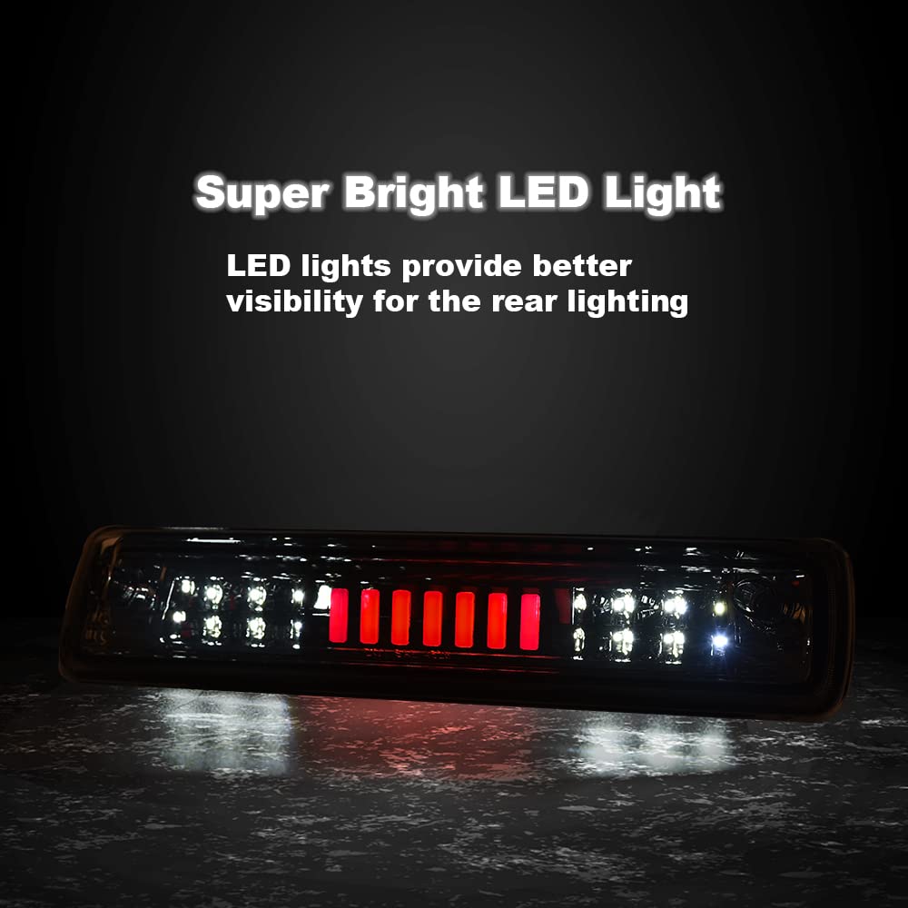 G-PLUS Rear High Mount 3RD Third I Brake Light Stop Tail light Lamp Compatible with Colorado 2015 2016 2017 2018/Canyon GM25971002 52019397 Rear Cab Roof Tail Center Lamp