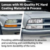 G-PLUS Headlights Corner Bumper Turn Signal w/o Bulbs Fit Chevy Blazer 1998-2005 / Fits Chevy S10 Pickup 1998-2004 Clear Lens Chrome Housing Clear Reflector Bumper Headlamps,faros delanteros Assembly