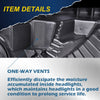 G-PLUS Headlights Assembly, Compatible with 2015 2016 2017 Ford F150,Not Fit w/Factory LED & HID Headlights Left+Right Bumper Headlamps, Clear Lens Chrome Housing Amber Reflector,faros delanteros