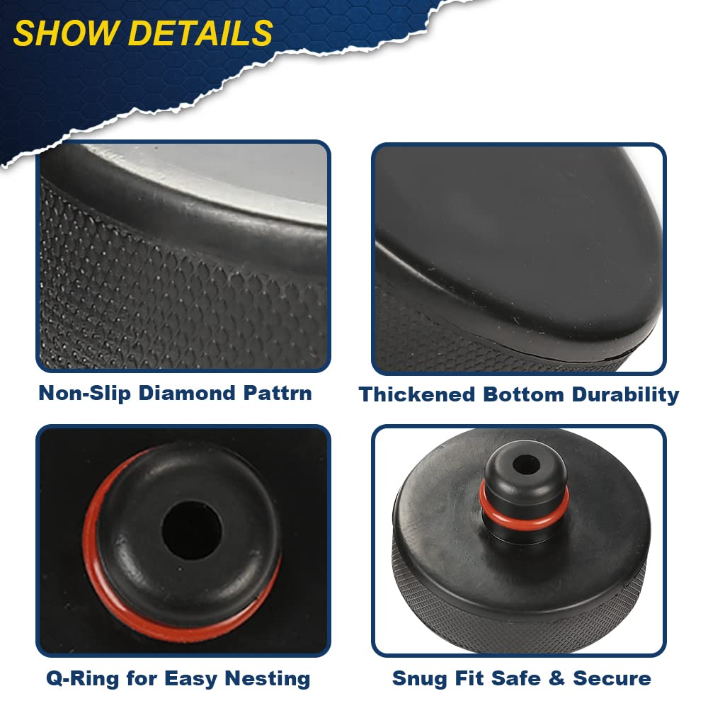 G-PLUS Jack Lift Pad Compatible with Tesla Model 3 /Model Y/Model S/Model X,Car Rubber Jack Lift Pad Adapter Tool 4 Pcs