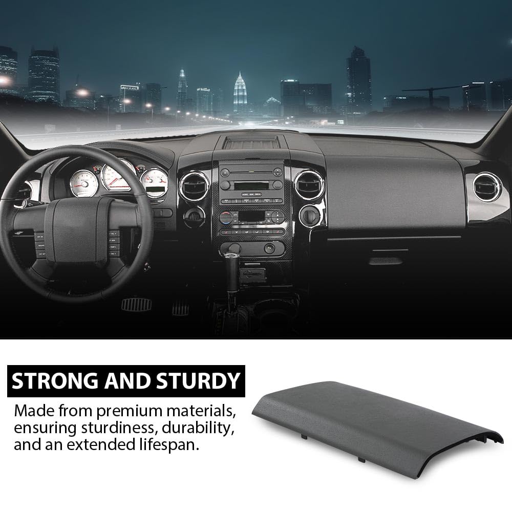 G-PLUS Dash Trim Panel Cover Right Passenger Upper Above Glovebox Gray Compatible with Ford F150 2004-2008