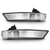G-PLUS Pair Rearview Mirror Indicator Lens Turn Signal Light Cover, Compatible with Ford Focus MK2 Facelift 2008-2011/ MK3 2012-2017, LH Driver & RH Passenger Side 2PCS