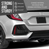 G-PLUS Bumper Trim Rear Left Side Compatible with Honda Civic 2020 2021 HO1138106, HO1138106C Glossy Black