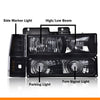 G-PLUS Headlights Assembly, Fit GMC C1500 K1500 Yukon 1994-1999 Bumper Headlamps, Smoky Lens Black Housing Amber Reflector