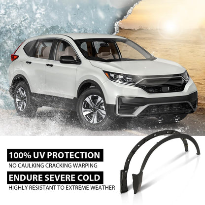 G-PLUS Front Fender Flares Trim Compatible with CRV Hybrid 2020-2022/Fit Honda CRV 2017-2022 74115TLAA02 74165TLAA02 HO1291108 HO1290108 Driver & Passenger Side Wheel Cover