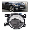 G-PLUS Front Bumper Mounted Fog Light Assembly Replacement For 2015-2017 Infiniti Q50 QX50 QX60 QX80 Driving Lamps Left Driver Side w/Bulbs LED Type Replacement 261554GA0A
