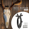 G-PLUS Black 1PC Wall Hanger Hook European Antler Style Wall Mount Bracket for Hanging Mounting Elk Deer Antelope Living Room Bedroom Home Decor