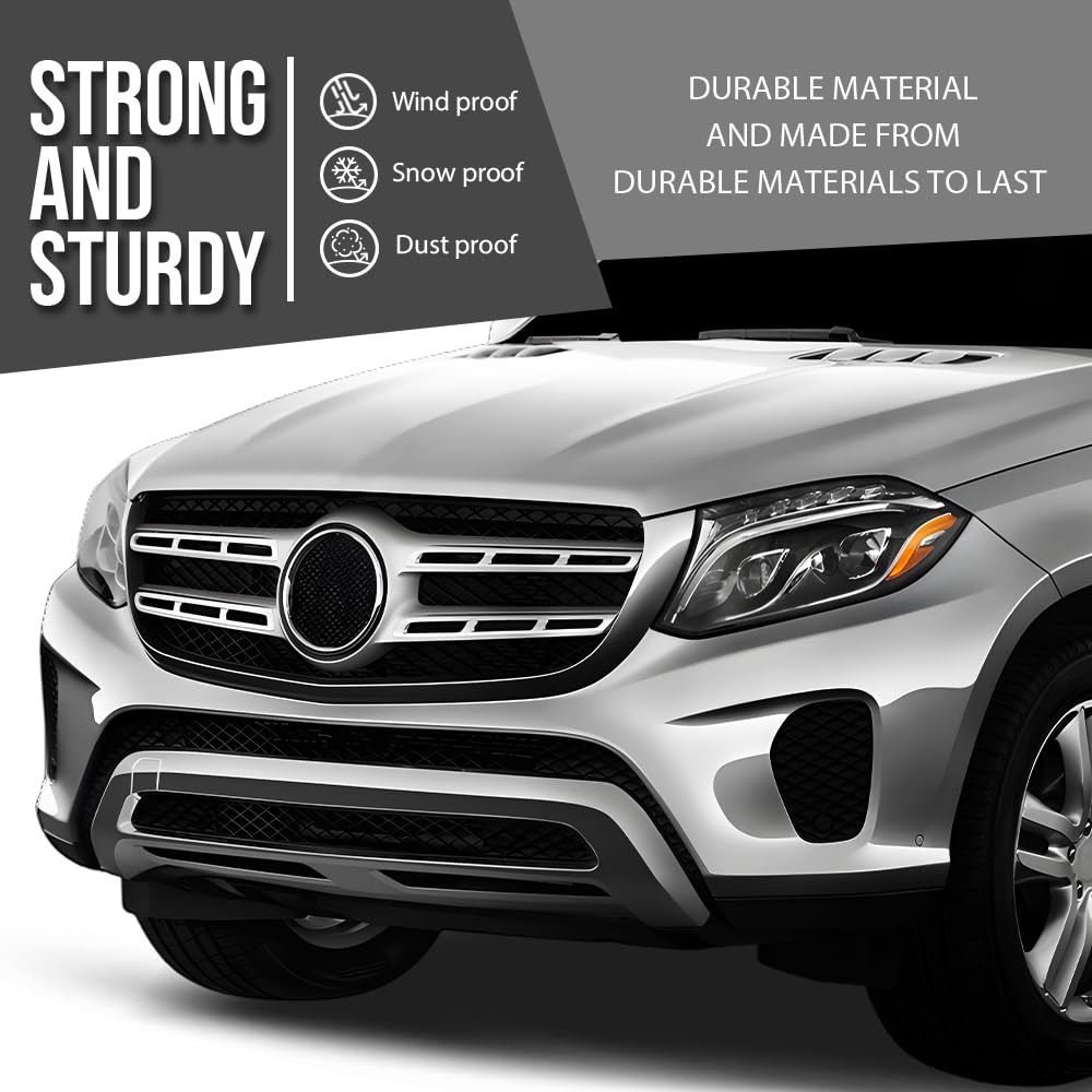 G-PLUS Front Bumper Face Bar Trim Molding Step Pad Compatible with Benz GLS450 2017-2019 1668850501, 1668852138 Silver