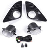 Fog Lights Clear Lens H11 12V 55W Halogen Bulbs Wiring Kit & Switch Compatible with Toyota Camry L/LE/XLE 2012 2013 2014