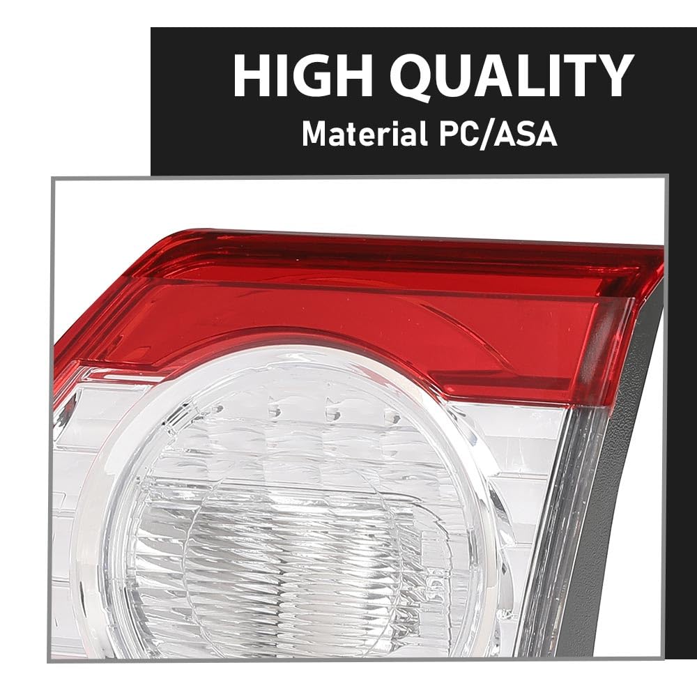 G-PLUS Tail Lights Rear Brake Lamps Inner Left & Right Compatible with Toyota Corolla 2011-2013 81590-02290, 81581-12170 Red