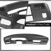 G-PLUS Dash Board Bezel Radio Cluster Trim Panel W/o Hole, Compatible with Ford F250 F350 Super Duty 1999-2004, Dark Gray