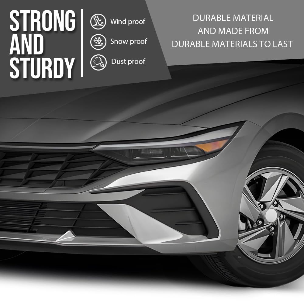 G-PLUS Front Left Side Bumper Blanking Cover Compatible with Hyundai Elantra Blue Hybrid, Limited, Limited Hybrid, SE 1.6L L4 - Electric/Gas, 2.0L L4 - Gas 2025 86563AACD0, 86563AACC0 Black