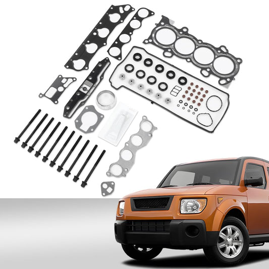 G-PLUS Head Gasket Set Bolts K24A4 Compatible with Honda Accord 2.4L 2003-2005/Fits Honda Element 2.4L 2003-2006 HS26243PT ES71333