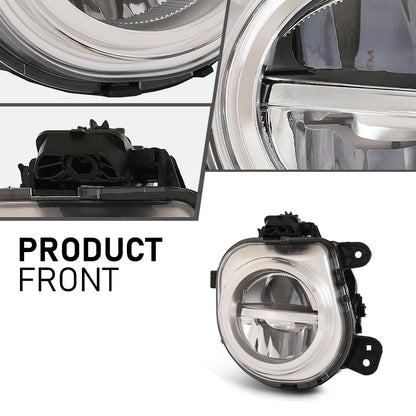 G-PLUS LED Front Right Fog Light Lamps Assembly, Compatible with BMW X3 F25 2015-2017/ X4 F26 2015-2018/ X5 F15 2014-2018/ X6 F16 2015-2018, Passenger Side, 63177317252