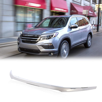 G-PLUS Upper Grille Trim Chrome Compatible with Honda Pilot 2016 2017 2018 71150TG7A00, HO1217108
