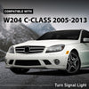G-PLUS Front Left Side Marker Light Turn Signal Light, Compatible with Benz C230 C250 C300 C350 C63 2008-2014, Driver Side, Yellow Lens, 2048200121