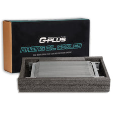 G-PLUS Engine Oil Cooler 19 Row AN10-10AN Universal Silver English Style B Product Image