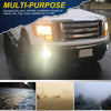 G-PLUS Bumper Fog Lights Compatible With 2011-2014 Ford F150, (NOT For SVT Raptor Models),Driving Fog Lamps w/Switch/Bracket/Bulbs Pair (Yellow lens)